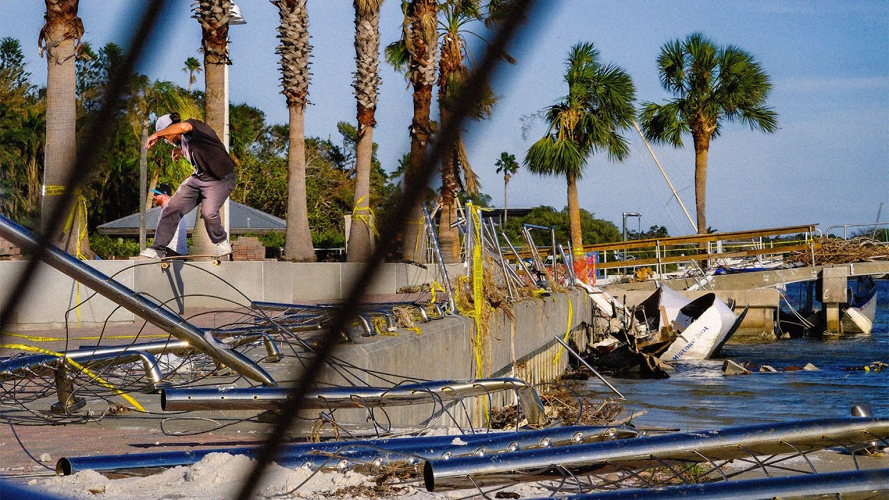 Skating The Wreckage Of Hurricane Milton